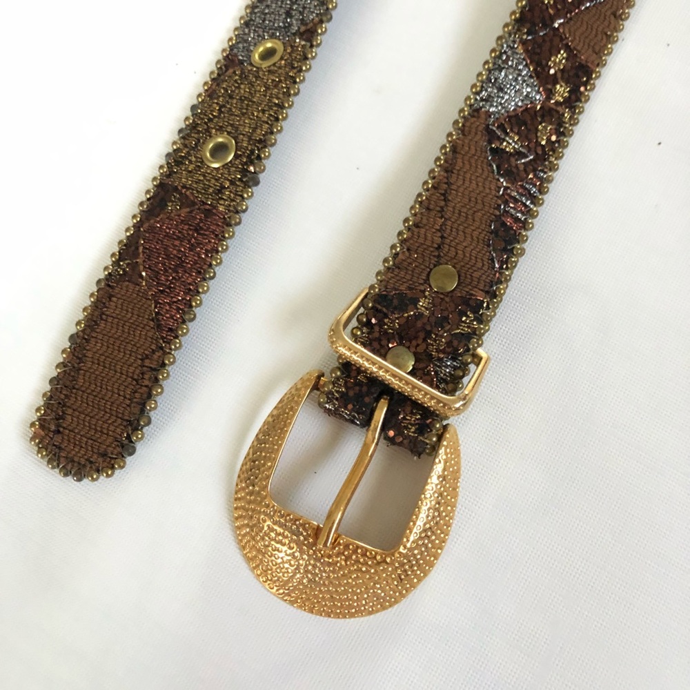 Gold Brown Fashion Belt 38.5”